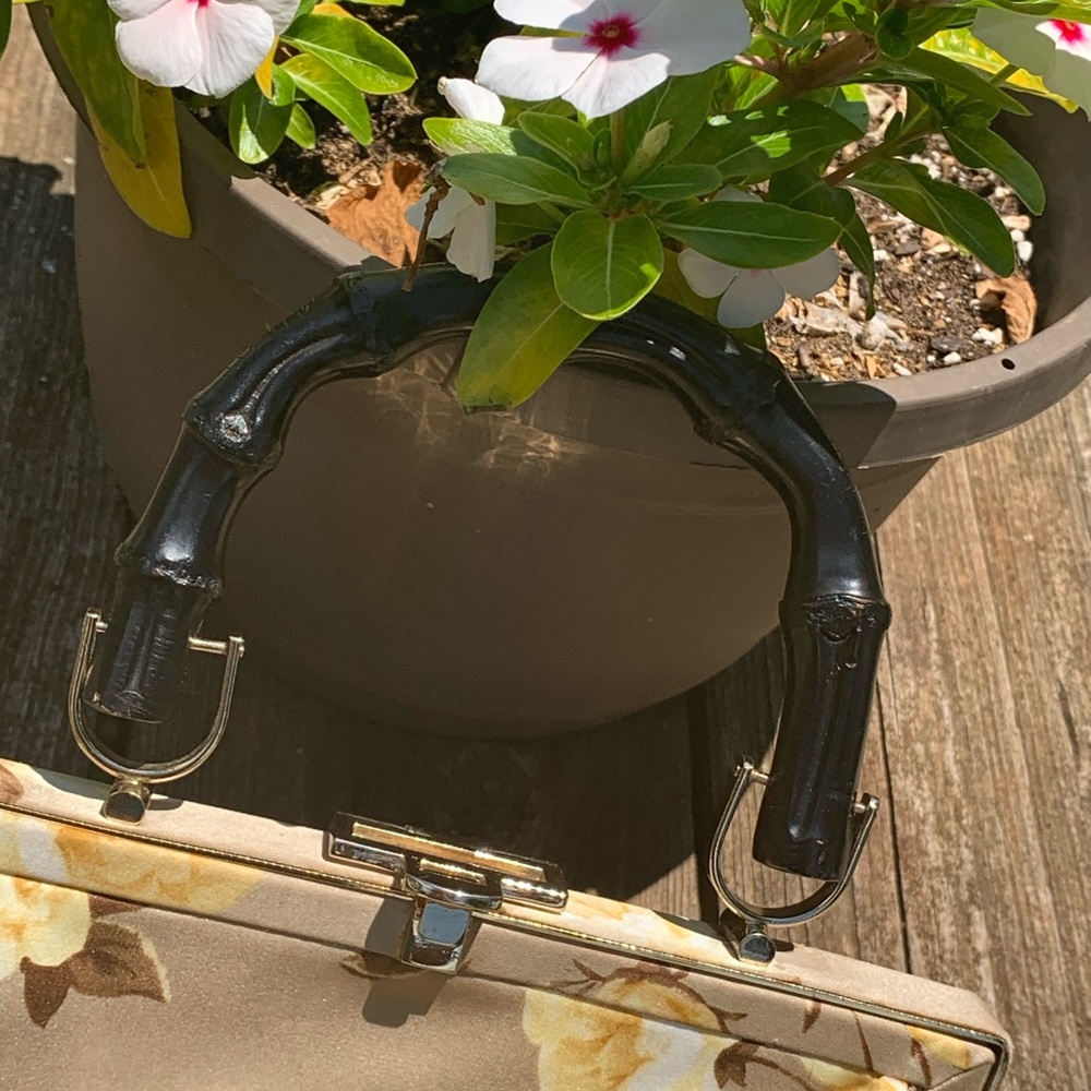 🌺Beautiful small yellow and cream floral tote 🌺 - Picture 4 of 7